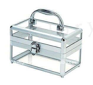 Aluminum Acrylic Cosmetic Case Transparent Flight Case